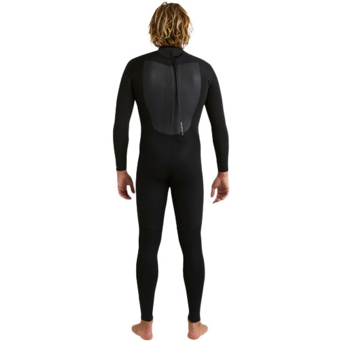 2024 Quiksilver Hombres Prologue 4/3mm Back Zip Neopreno EQYW103221 - Black